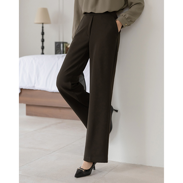 Jelly Slim Fit Banding Fleece Slacks