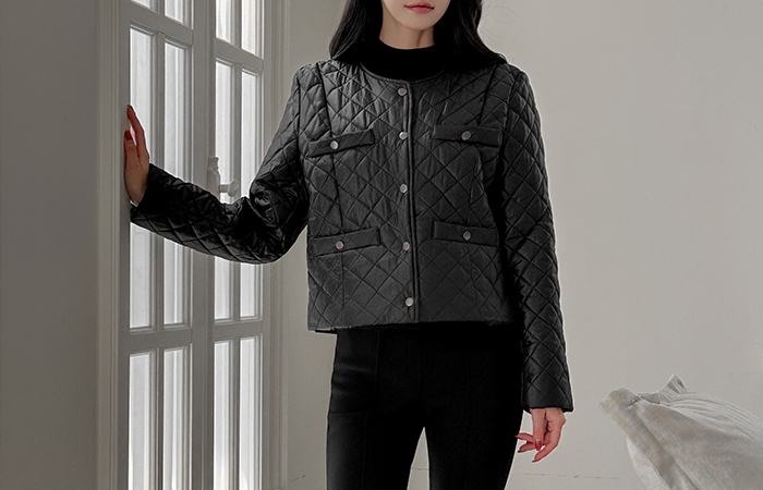 Daily Raund neck Diamond quilting Padding Jumper (4Ounce)