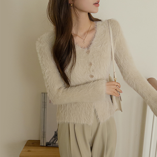 Mood 온 ODE Button Cardigan Knit