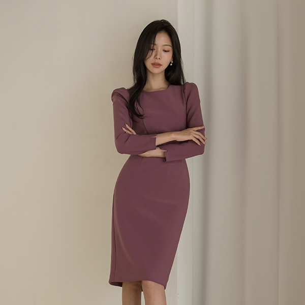 [O:neul] 선물같은 Comfort, Puff I Like Span Long-sleeve Dress