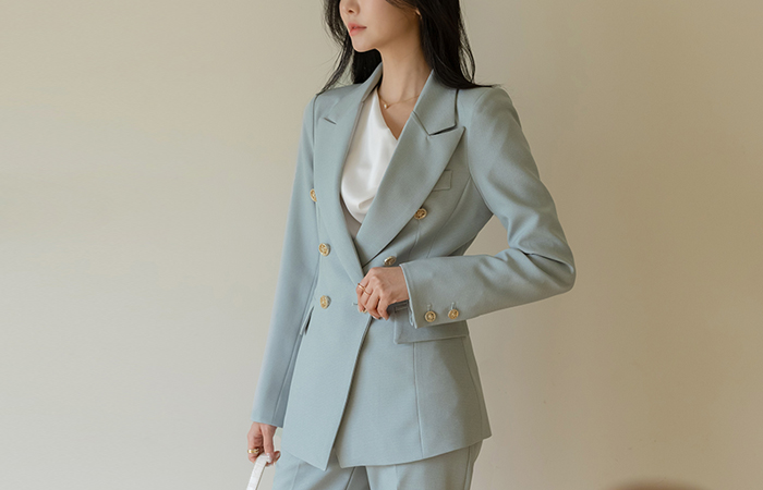 Soft Spring Color Office Set-up Jacket