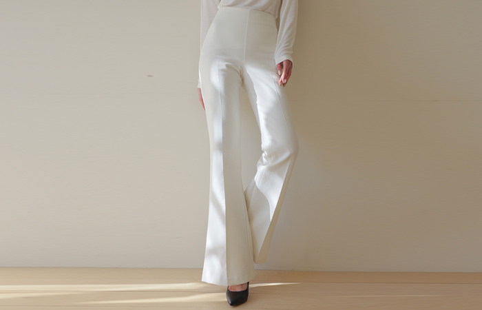 Tight Tension High-Waist Boot-Cut Long Slacks(winter)