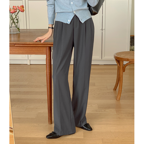 Daily pintuck The Back Banding Wide Slacks (Short/Middle/Longver)