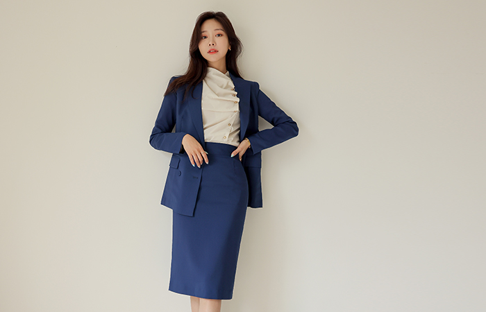 [O:neul] Official Mood Slim H-line Set-up Skirt