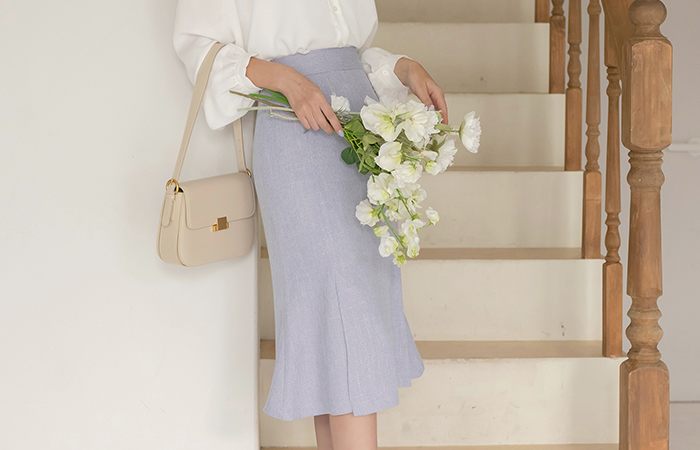 Spring Color 양트임 Tweed Skirt