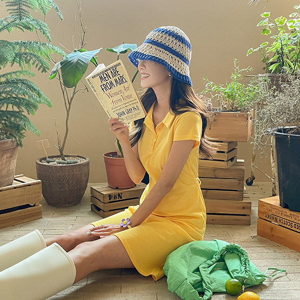 에브리 픽 라이프 Pique Collar Dress (2Type)