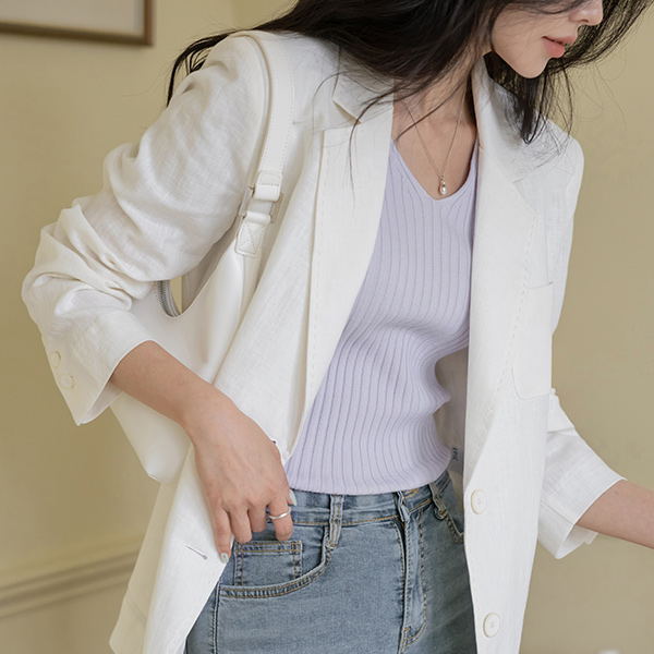 Day Stitch loose fit Linen Jacket