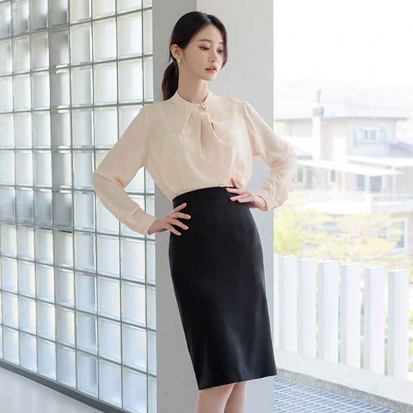 High-Waist Stretchable H-line Skirt