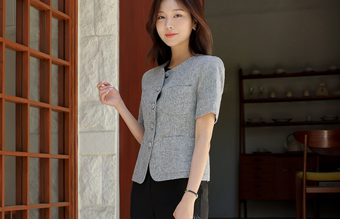 Shining Slim Line Summer Tweed Jacket