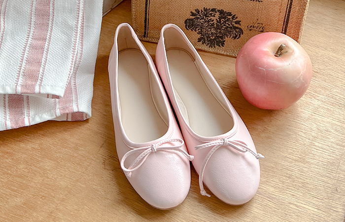 Lovely Round Ribbon Flat shoes