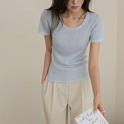 Cool Color Combination Daily Raund neck Knit