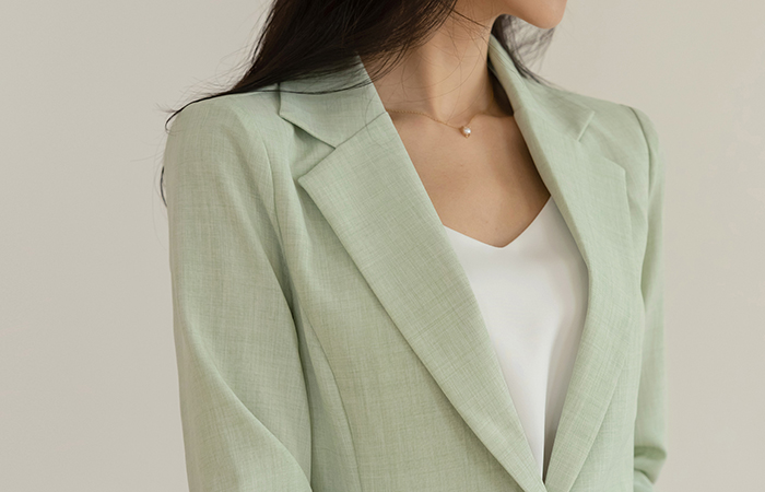 Pastel Day One-Button Set-up Jacket