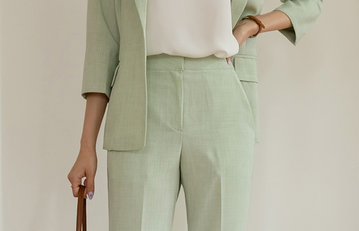 Pastel Day Straight Set-up Slacks