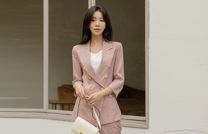 드망쉬 Summer Double Button Set-up Jacket