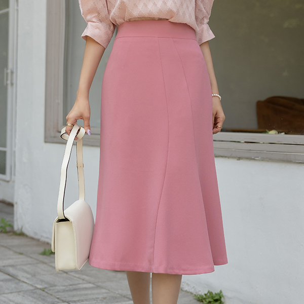 Romantic Cutting Line Mermaid Skirt