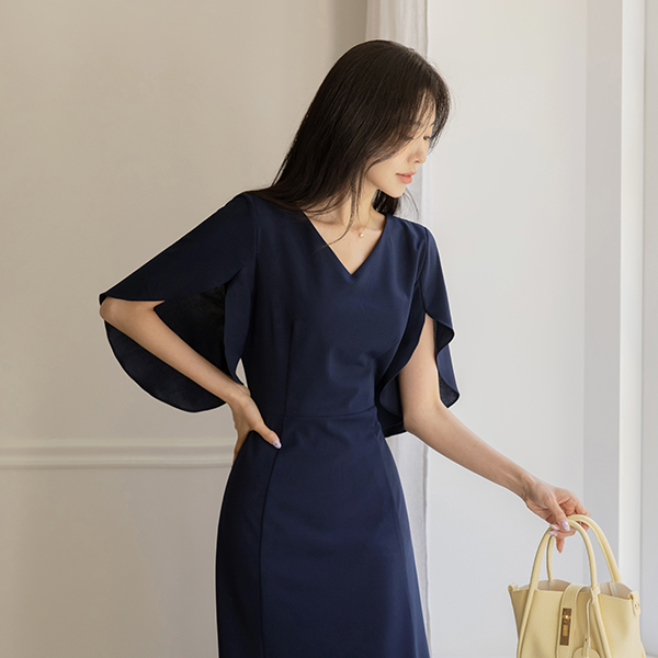 Tulip Sleeves Belt (Set) Dress