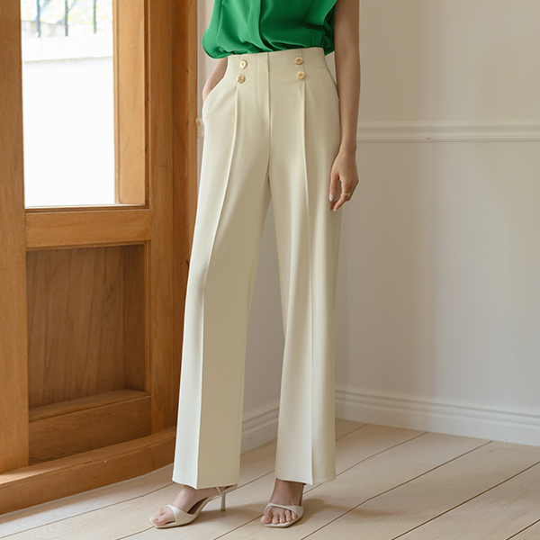 Two button Semi- wide fit Slacks