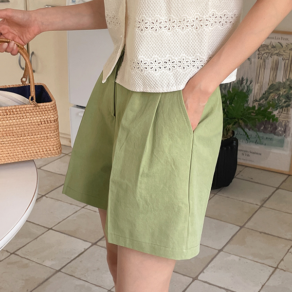 Weekly Color Back Banding Harp Cotton Pants