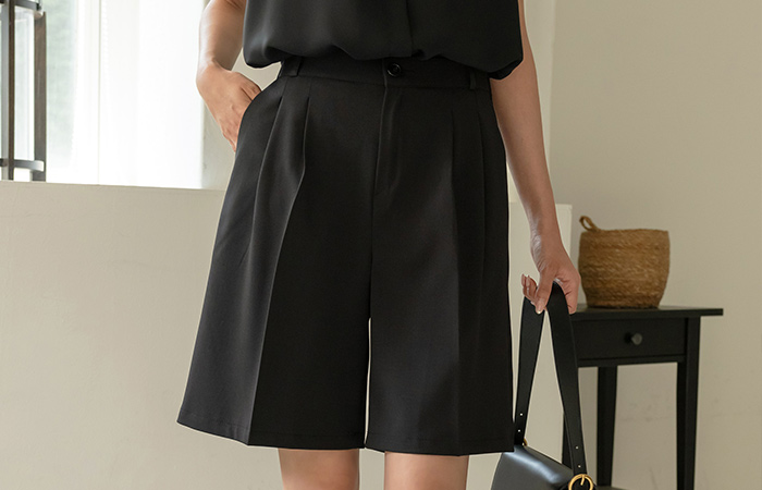 Summer Cool Double Pintuck wide fit Harp Pants