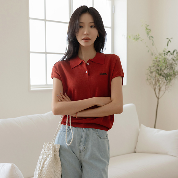 Romantic Linen Collar Knit