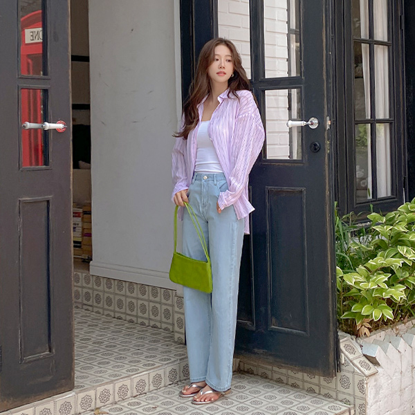 Cheese Span Cool Easy Denim Pants