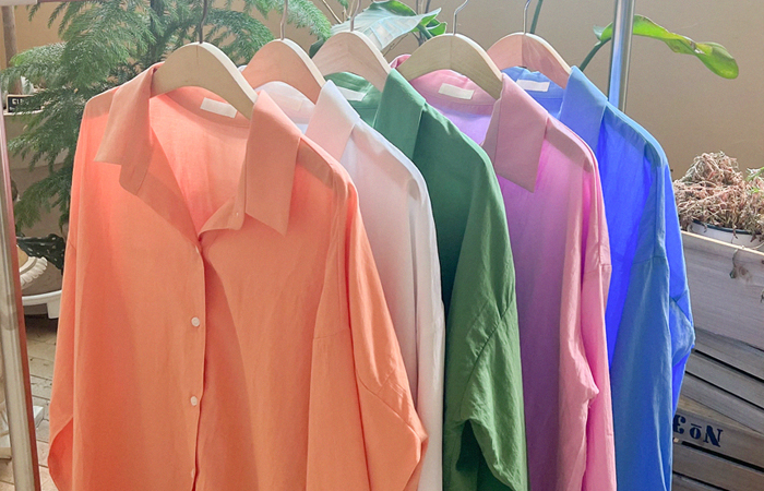 Candy Color Daily Summer Long-sleeve Shirt