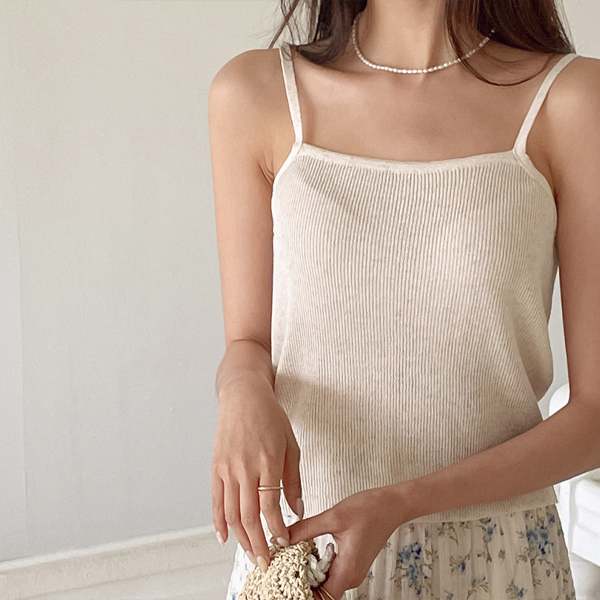 Summer slender Mood linen yarn Sleeveless shirts Knit