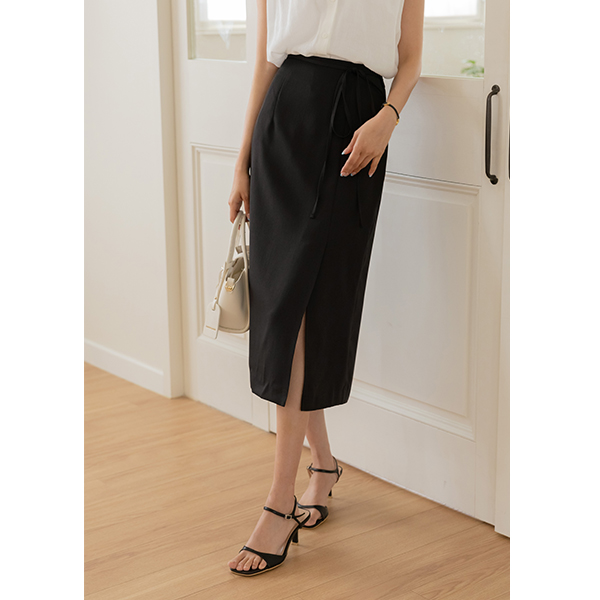 멜란 Slit Skirt