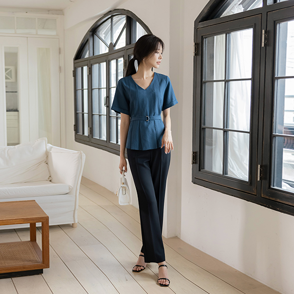 Soft Tencel Modern Boot-Cut Summer Slacks