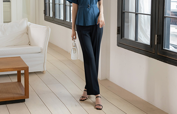 Soft Tencel Modern Boot-Cut Summer Slacks