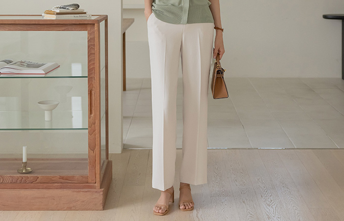 Basic Summer Soft Wide Slacks