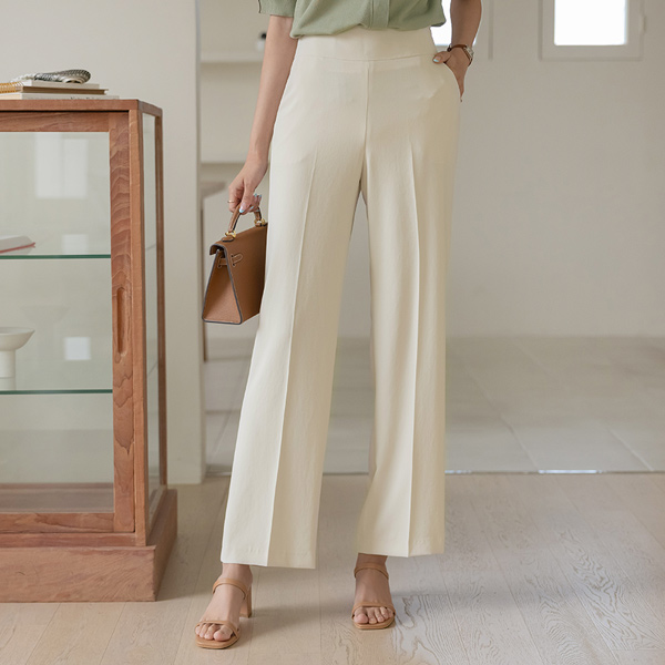 Basic Summer Soft Wide Slacks