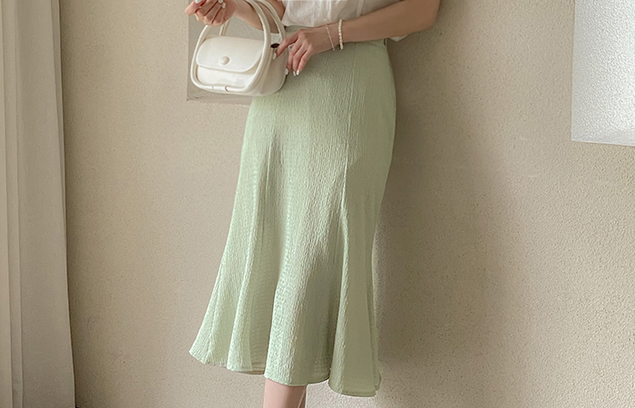 Cool Wrinkle Span Mermaid Skirt