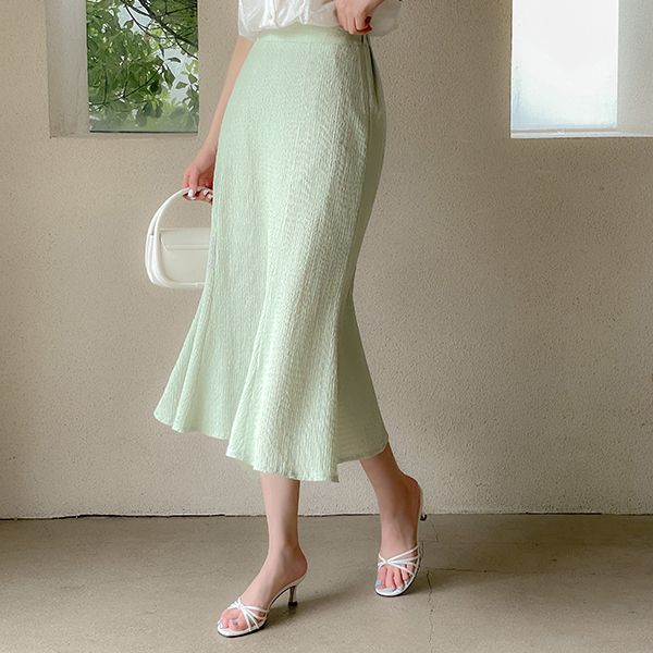 Cool Wrinkle Span Mermaid Skirt