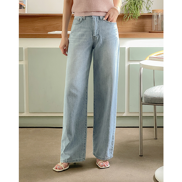 썸머리 만능 Wide Denim Pants