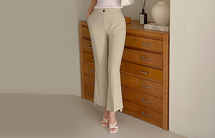 Unbalance Hems Tight Slacks(Summer)