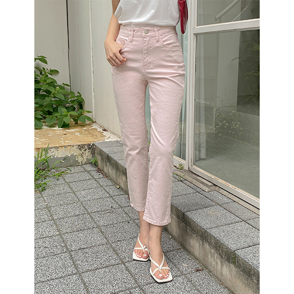 Summer Slim Fit Pastel Cotton Span Pants