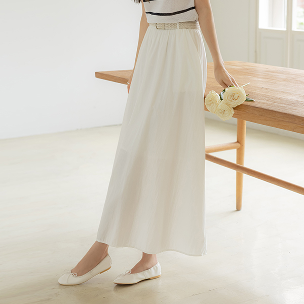 Rustlingly A-line Twiddle Belt (Set) Skirt