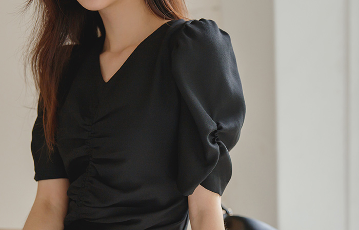 Romantic Shirring Mermaid Long Dress