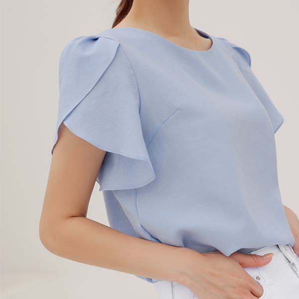 Simple Tulip-Sleeves Blouse Ⅱ