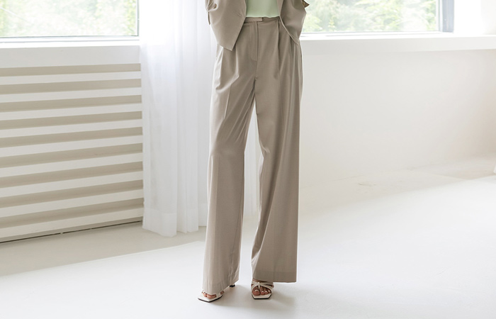 에디터 wide fit Summer Slacks