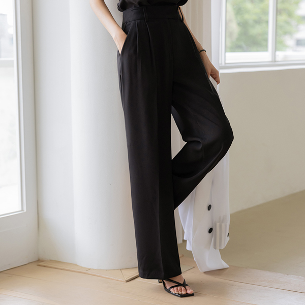 Modern Semi- wide fit Slacks