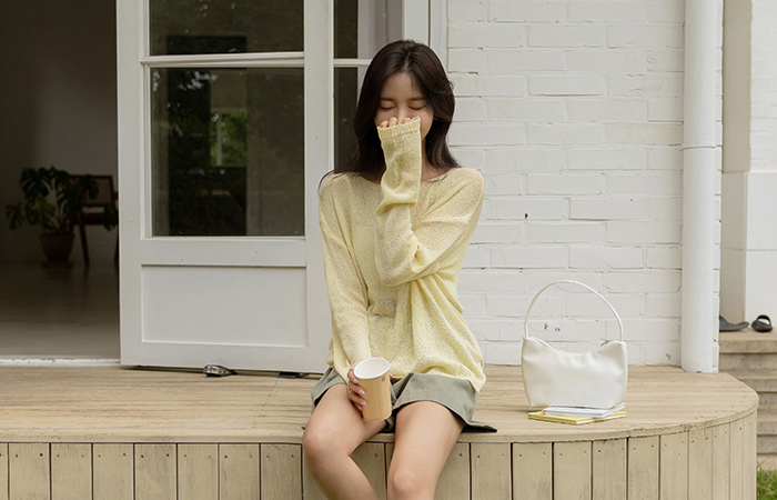 String loose fit Cover Knit