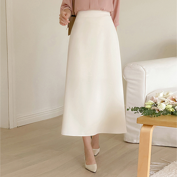 Soft 훌 A-line Back Banding Skirt