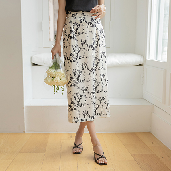 ruby Printing Patterns Back Banding H-line Skirt