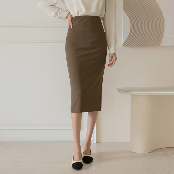 허쉬 H-line Slit Skirt