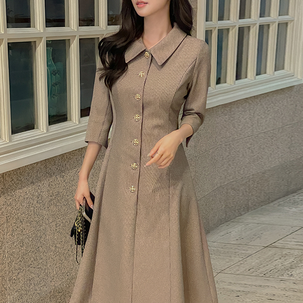 클라라 Collar A-line Dress