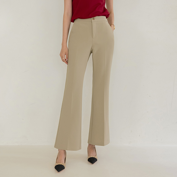 Length repair NO! Mochi Span Boot-Cut Slacks