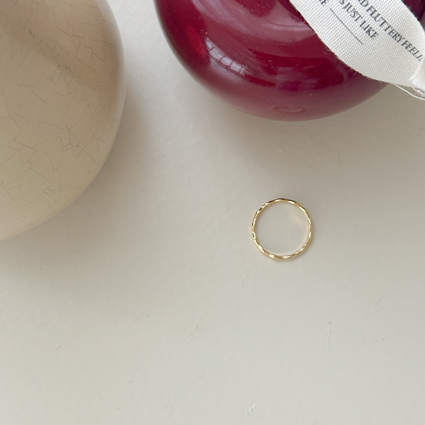 Simple 물결 Silver&Gold Ring