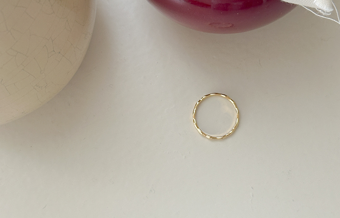 Simple 물결 Silver&Gold Ring